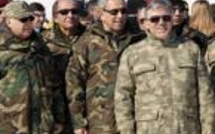 Cumhurbaşkanı Abdullah Gül tatbikatta