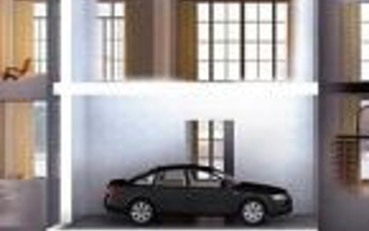 Bu evin içinde araba asansörü var!