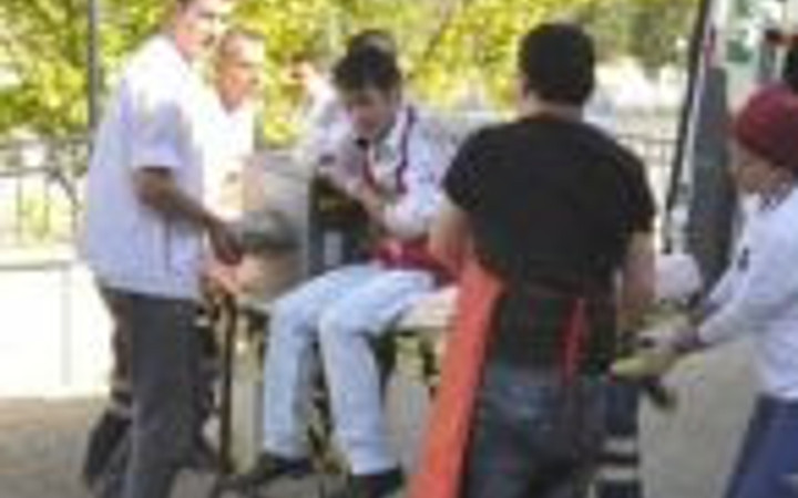 Hastaneye böyle gitti