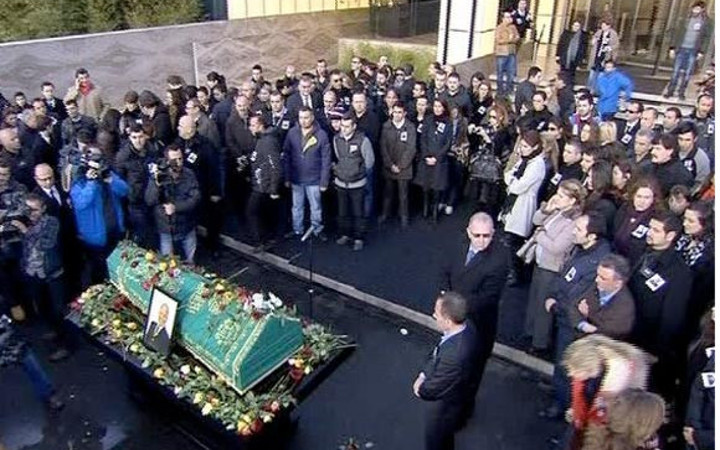 Birand'a mesai arkadaşları böyle veda etti