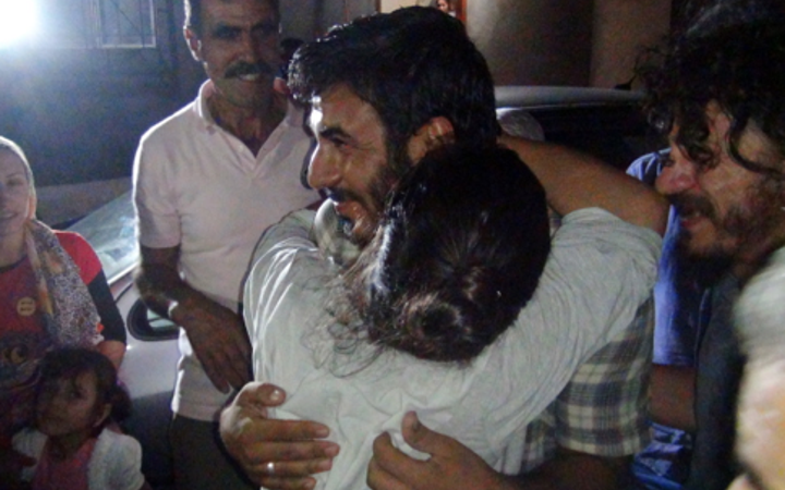 Türk şoförler ailelerine böyle kavuştu!