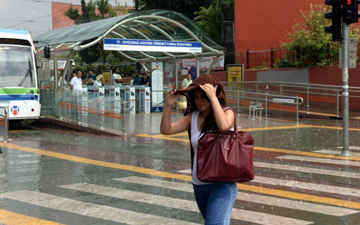 İstanbul'da şiddetli yağış