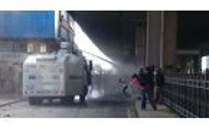 Asansör faciasını protesto eden gruba polis müdahalesi