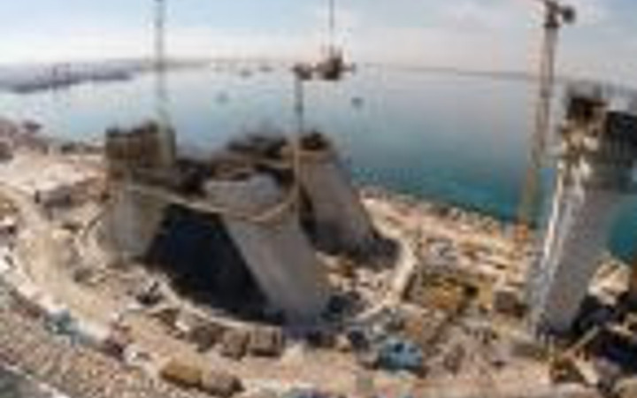 Köprü inşaatında kule yükseklikleri 120 metreyi aştı