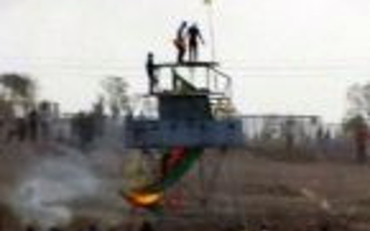 Nöbet kulübesine Öcalan'ın posterini astılar 