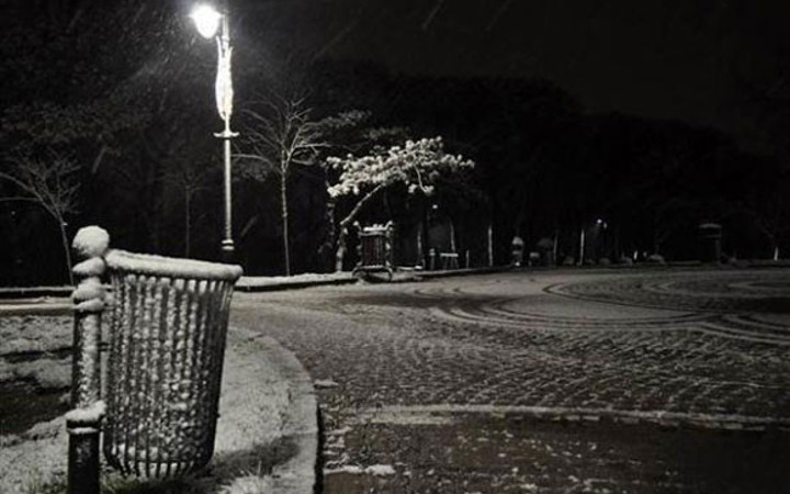 Çamlıca'dan kar manzaraları