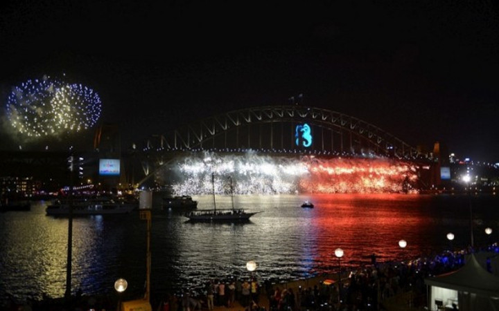 Sidney'de yeni yılı karşıladı!