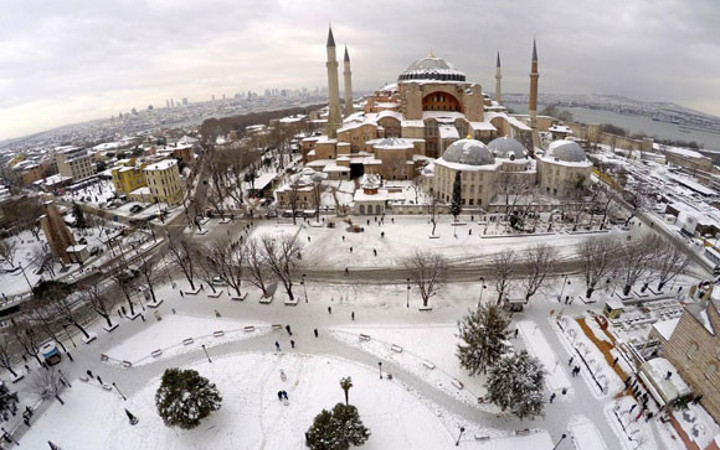 Kardan sonra İstanbul'da eşsiz görüntü