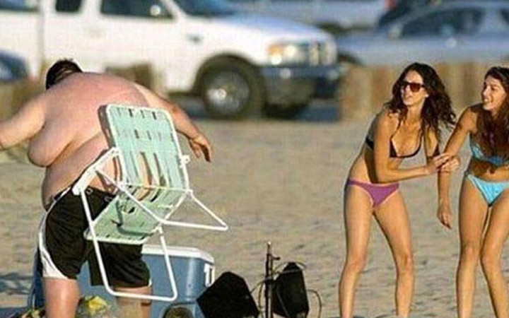 Gülmekten öldürecek plaj fotoğrafları