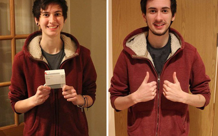 İkisi aynı kişi ama biri kadın diğeri erkek!