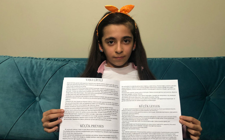Öğretmeni keşfetti 9 yaşında kitap yazdı