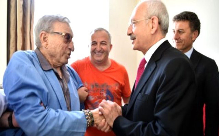 Aniden hastaneye kaldırılan Haldun Dormen'i Kemal Kılıçdaroğlu ziyaret etti