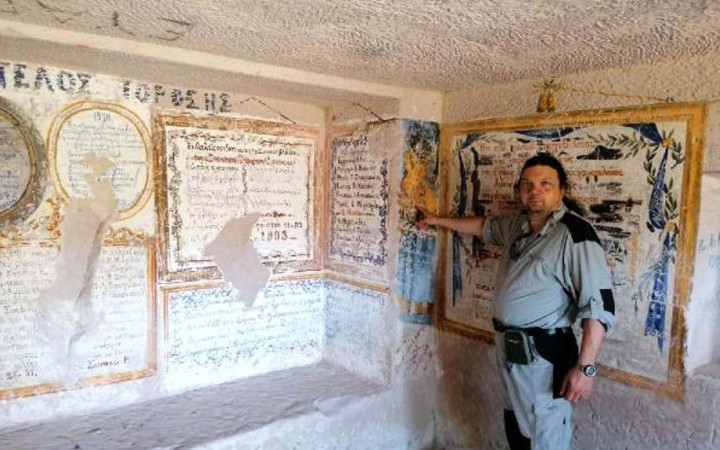 Ürgüp'te tüf kayalara oyulmuş tarihi Rum misafirhanesi! Turizme kazandırılmayı bekliyor