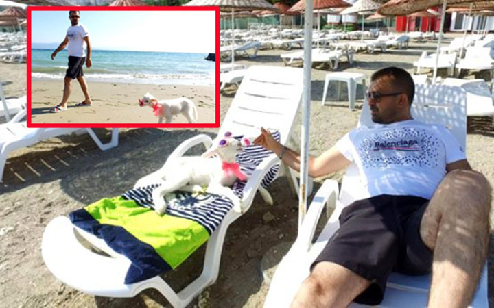 Kebapçı Ali usta 10 aylıkken sahiplendiği kuzuya doğum günü partisi düzenledi