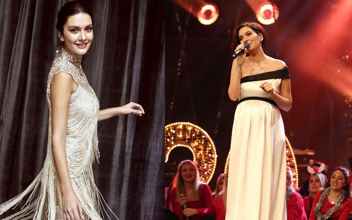 Bergüzar Korel doğacak çocuğu için tulum ve patik ördü! Yeteneklerini sergiledi