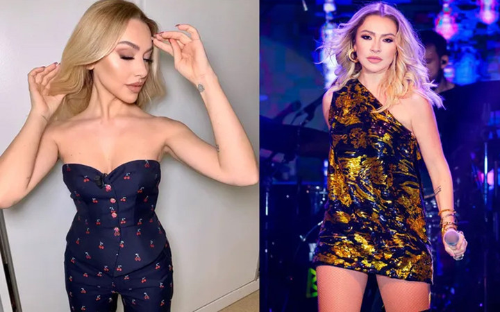 Hadise'nin göğüsleri bakın nasıl ortaya çıktı dekolteli paylaşımı olay