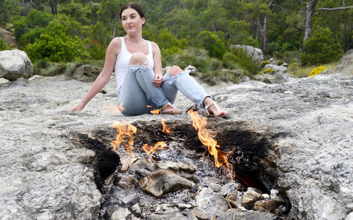 Antalya'da doğa harikası 'Chimaera' 2 bin 500 yıldır aktifliğini sürdürüyor