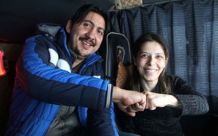 Kastamonulu çiftin hayatları "Ömrüm" adını verdikleri tırda geçiyor! Kamyon evleri oldu