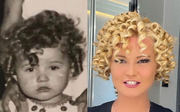 Müge Anlı'nın kıvırcık saçları Instagram'ı salladı Çocukluk fotoğrafını paylaştı!