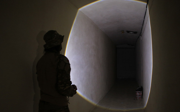 Münbiç'te teröristlerce kullanılan hastanenin altında tünel ağı bulundu