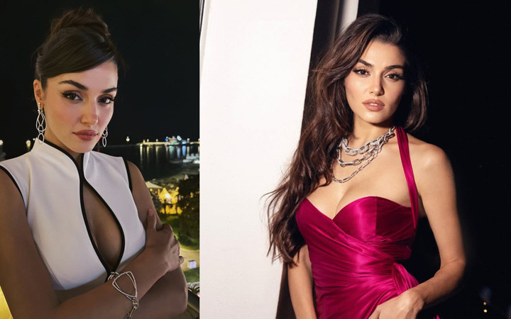 Hande Erçel sevgilisi Hakan Sabancı ile poz verip paylaştı! Güzel oyuncu siyahlar içinde göz kamaştırdı