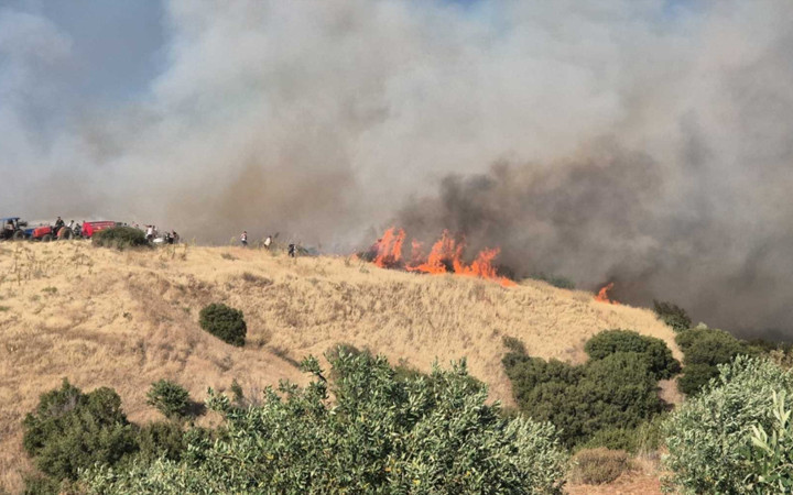 Manisa Ahmetli'de orman yangını: Tahliye başladı