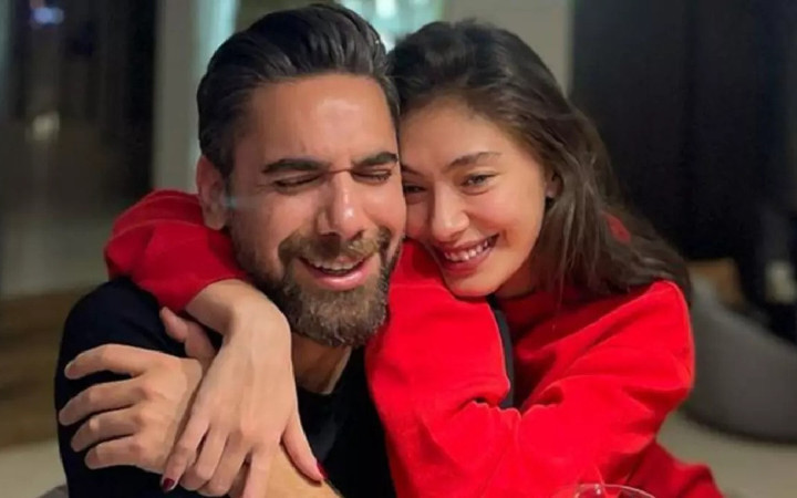 Neslihan Atagül ve Kadir Doğulu bebeklerinipaylaştı! O karelere yorum yağdı...