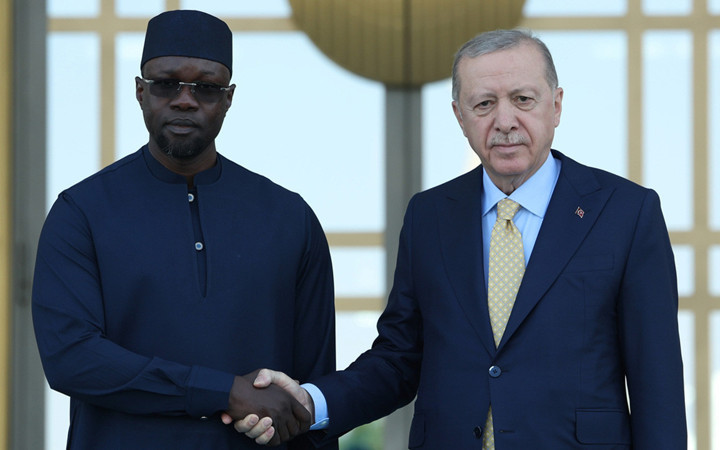 Cumhurbaşkanı Erdoğan, Senegal Başbakanı Sonko'yu resmi törenle karşıladı
