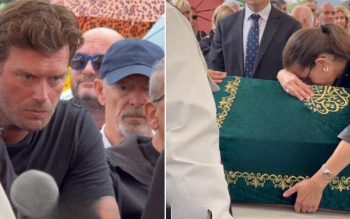 Halit Yukay'ın cenazesinde Kıvanç Tatlıtuğ gözyaşlarını tutamadı