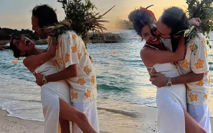 Ünlü oyuncu Ceren Moray sevgilisi Doğu Orcan ile evlendi...