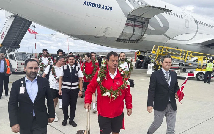 A Milli Erkek Basketbol Takımı, yurda döndü