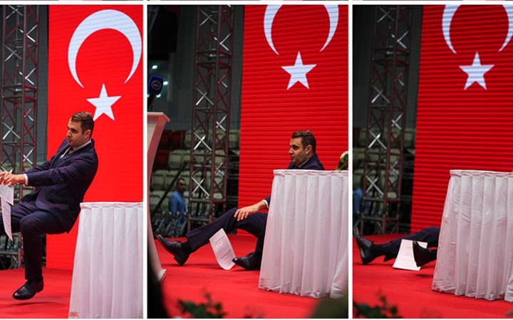 CHP İzmir Kongresi'nde panik anları! Tek aday Çağatay Güç kürsüde fenalaştı