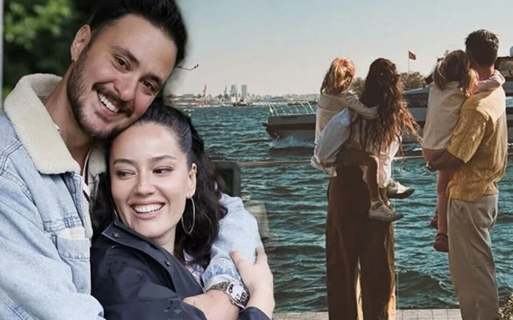 Ayrılıp tatile gitmişlerdi! Pelin Akil ve Anıl Altan çocuklarıyla Porto'da...