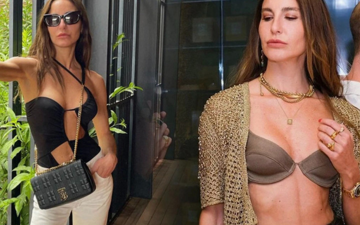 Ece Sükan derin dekoltesiyle şaşırttı! Sosyal medyadan yorum yağdı...