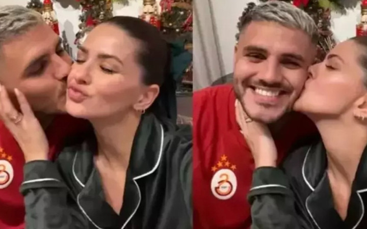 Icardi öpücük yağmuruna tutuldu! Duygusal kareler "aşka geldi" dedirtti