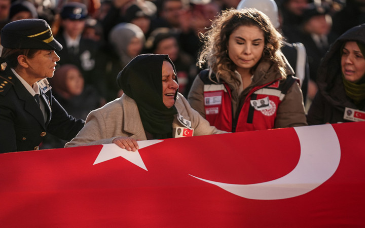 Yalova'da DEAŞ operasyonunda şehit olan 3 polis için tören düzenlendi