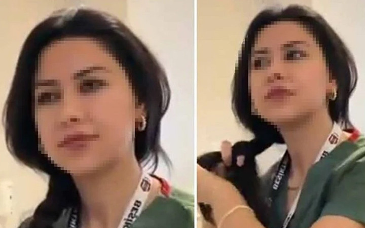 'Saç örme' videosu nedeniyle görevden uzaklaştırılmıştı! Eski hemşire bakın nerede ortaya çıktı