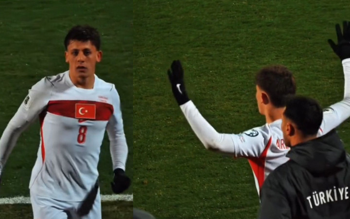 Arda Güler Kosova maçının son dakikalarında heyecandan yerinde duramadı!