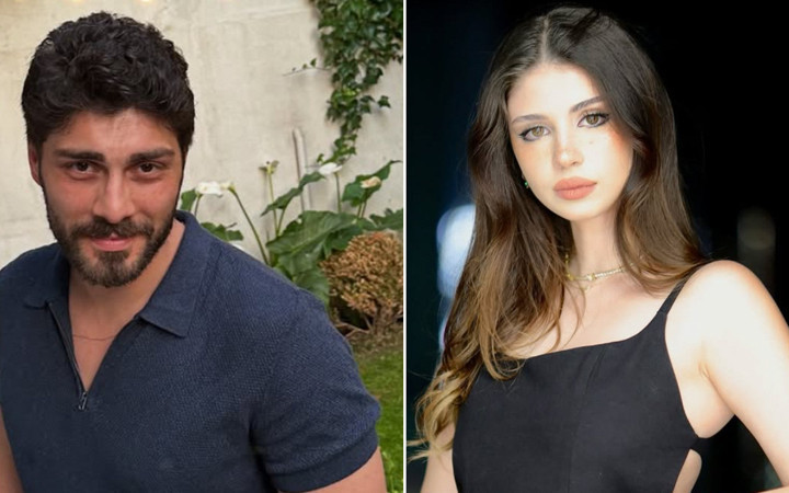 "Taşacak Bu Deniz" oyuncuları Zeynep Atılgan ve Ali Öner Bodrum'da dudak dudağa yakalandı