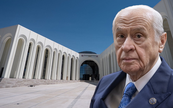 Bahçeli'nin hibe ettiği arsaya yapılan cemevinden yeni görüntüler