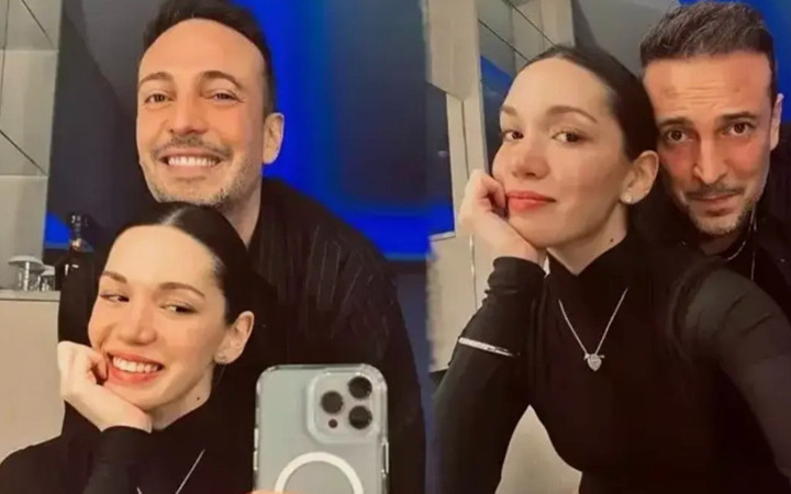 Romantik çift plaja indi! Gözler Oğuzhan Koç'a takıldı...