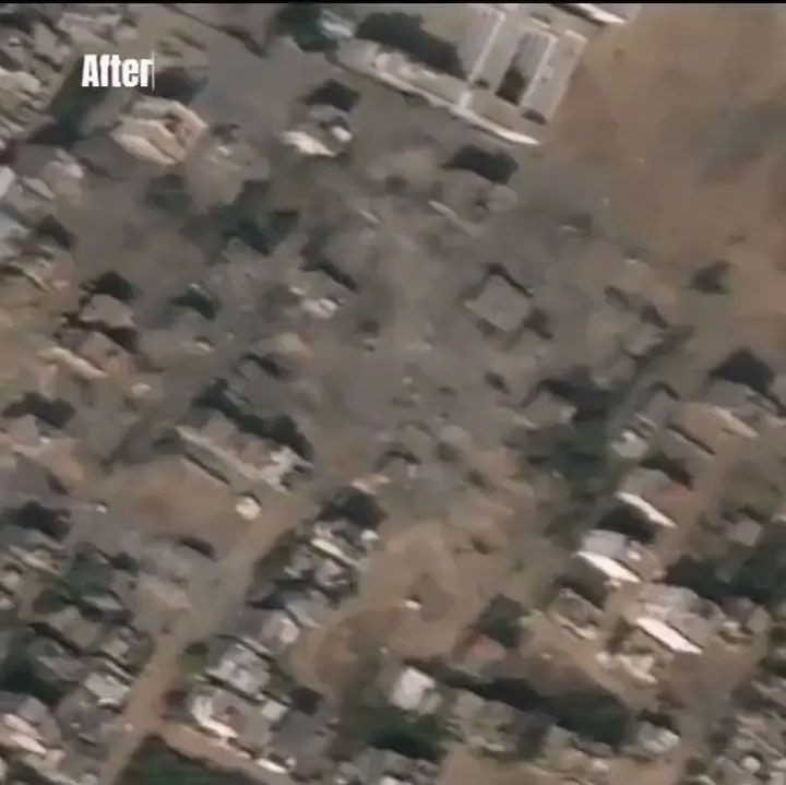 Gazze'de İsrail yıkımının fotoğrafları! 12 gün önce nasıldı şimdi nasıl? - Resim: 4