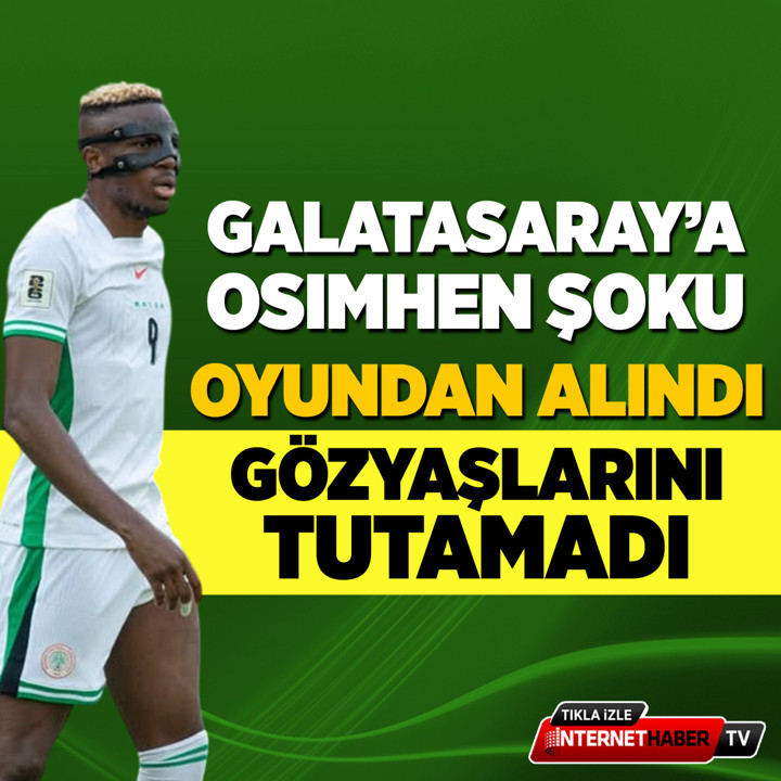 Osimhen depremi! Gözyaşlarını tutamadı