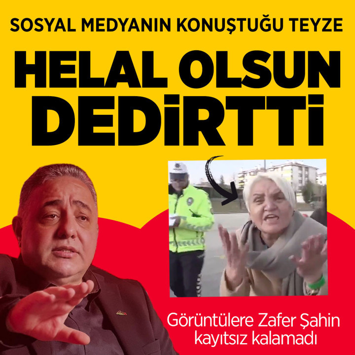 Sosyal medya bunu konuştu! İzleyenler 'teyzeye helal olsun' dedi Zafer Şahin de yorum yaptı