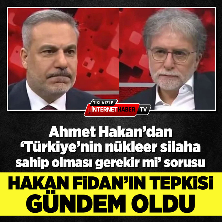 Hakan Fidan'ın, "nükleer silah" sorusuna tepkisi gündem oldu
