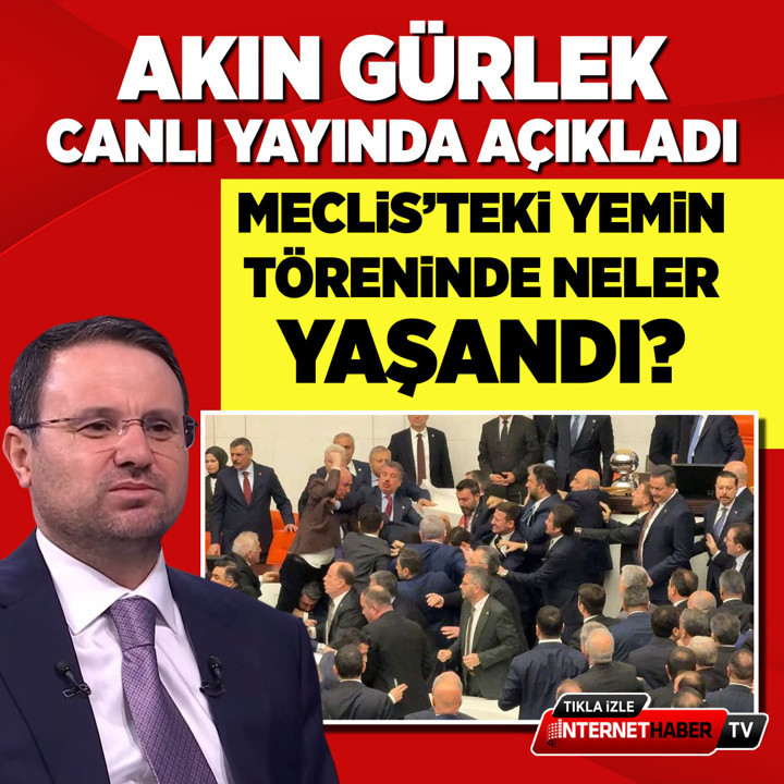 Akın Gürlek'ten yemin töreni açıklaması