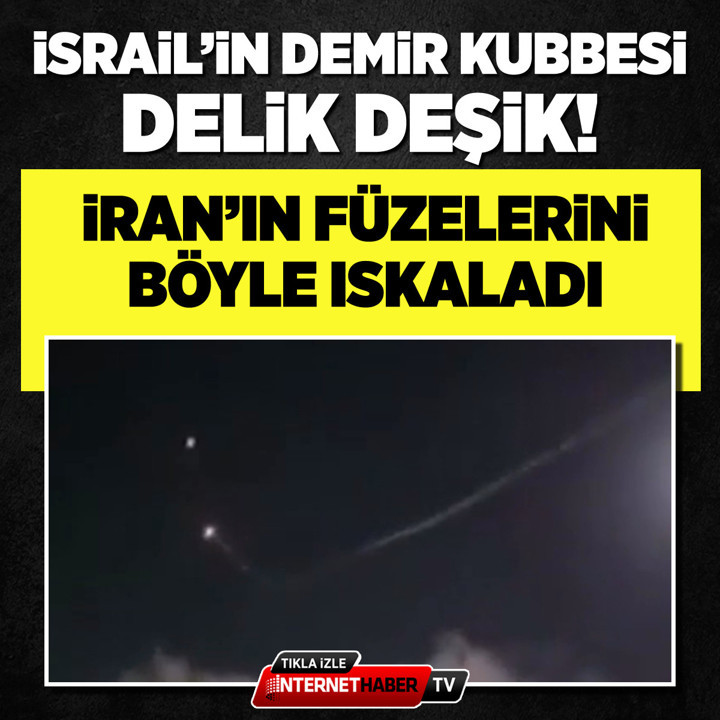 Demir kubbe delik deşik! İran'ın füzelerini böyle ıskaladı