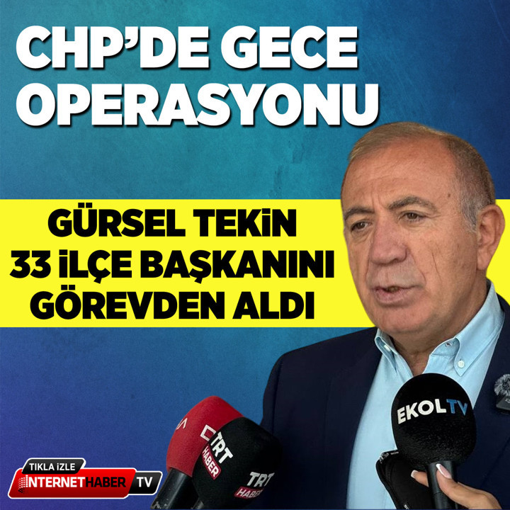 Barış Yarkadaş'tan bomba iddia! Gürsel Tekin 33 ilçe başkanını görevden aldı