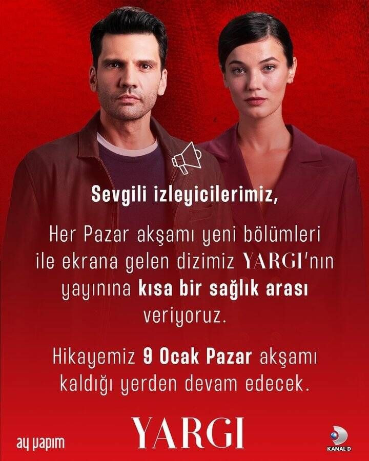 Yargı neden yok bitti mi Kanal D 26 Aralık yayın akışı Yargı yeni bölüm ne zaman? - Resim: 2