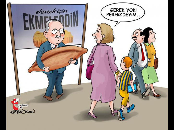 Ekmeleddin karikatürleri çok tartışılır - Resim: 1